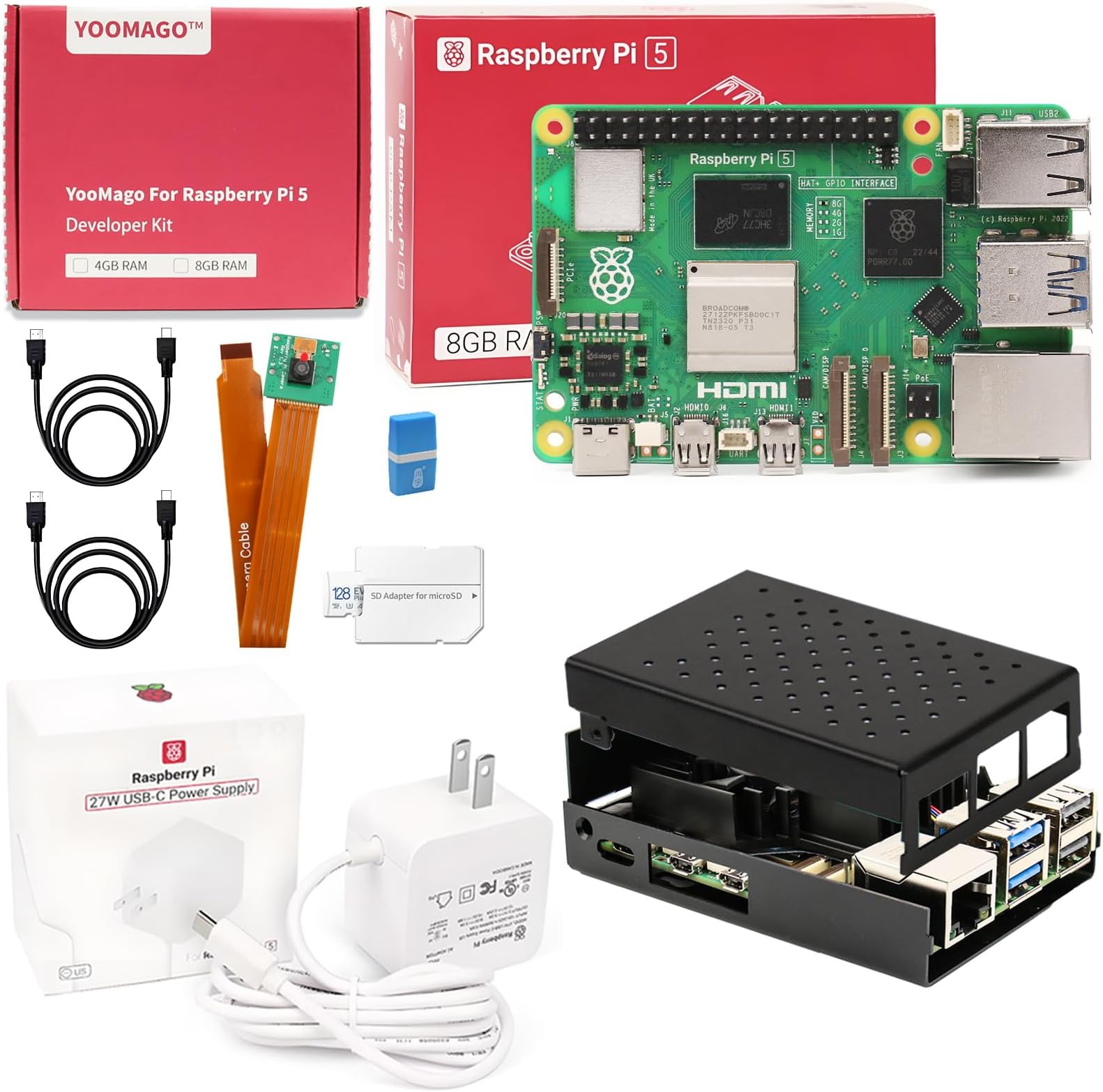 Raspberry Pi 5 Starter Kit PRO (128GB, 8GB RAM)